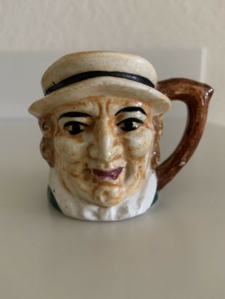 Occupied Japan Vintage Small Toby Face Mug Cup Colonial Business Man 2 1/2 " Tall