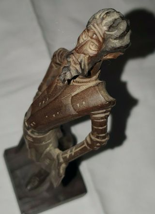 Vintage Don Quixote Wood Carved Carving Figure