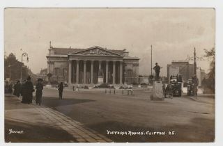 Old Real Photo Card Victoria Rooms And War Memorial Clifton Bristol C.  1914