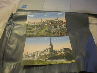 2 Old Colour Postcards German Reval Now Tallinn Estonia