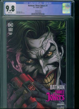 Batman: Three Jokers 1 Variant Cover F With Trading Card Cgc 9.  8 Just Got In