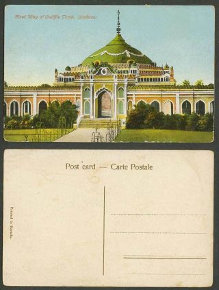 India Old Colour Postcard 1st First King Of Oudh 