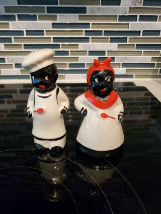 Black Memorabilia Salt And Pepper Shakers