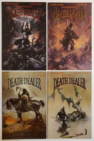 Death Dealer 1 - 4 (1995 Verotik) Complete Set Frank Frazetta Glenn Danzig Bisley