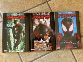 Marvel Comics Ultimate Spider - Man Miles Morales Vol.  1 2 3 Hardcover Book Set