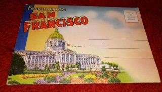 Vintage Fantastic San Francisco Pictures Post Cards Set.