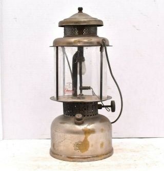 Vintage Coleman Quick Lite Gas Lantern With Globe 6 - 7 With Glass Globe