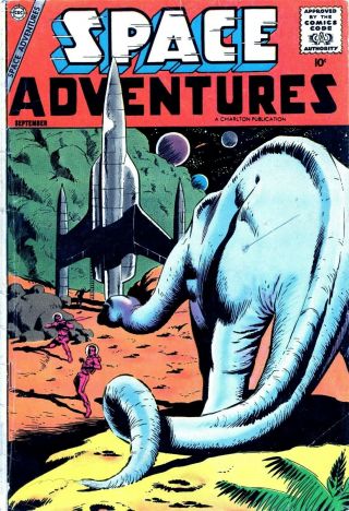 Space Adventures 25 Comic Book 1958 Fine - Steve Ditko Art