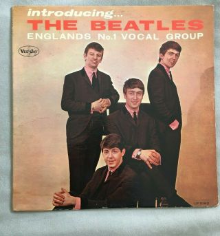 Introducing The Beatles Lp Album Englands No.  1 Vocal Group Vee Jay Very G
