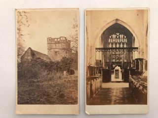 2 Early Cdv Photographs By Jt Bainbridge Barnard Castle