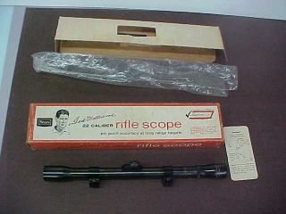 Vintage Sears Ted Williams.  22 Caliber Rifle Scope W/mounts (n.  I.  B. )
