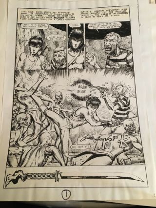 Unknown Samurai Page 1 Art By Barry Blair 11x17