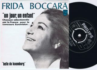 Frida Boccara Un Jour Un Enfant Norwegian 45ps 1969 Eurovision