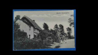 Old Postcard Martin Hussingtree Village Children Worcestershire Circa 1908