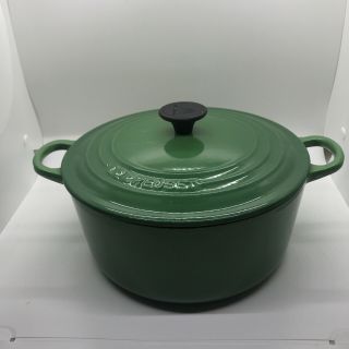 Le Crueset Vintage 22 3.  5 Qt Round Dutch Oven Emerald Green 9in