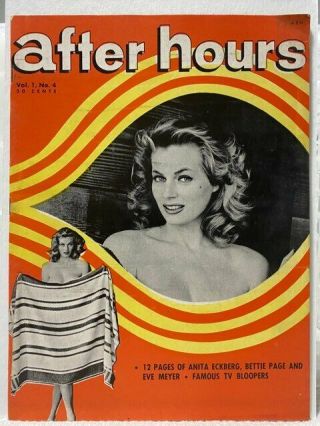 After Hours 4 From 1957 Bettie Page Vintage Girlie Before Famous Monsters 1