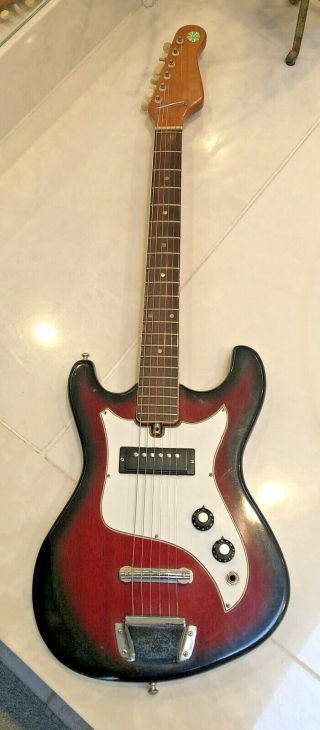 Vintage 1960’s Silvertone Teisco Sears Roebuck Mij Japan Electric Guitar