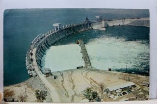 Canada Ontario St Lawrence Seaway Long Sault Control Dam Aerial Postcard Old Pc