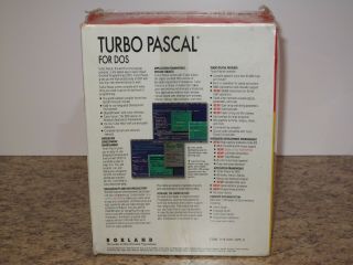 Borland Turbo Pascal 7.  0 For DOS Vintage - Factory - Old Stock 2