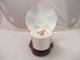 Vintage Tea Cup And Saucer From England English Castle Staffordshire