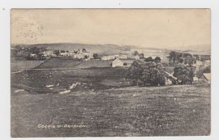 Great Old Card Cerrigydrudion Cerrig - Y - Drudion Village Denbigh Wales 1923