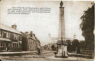 Warminster - The Obelisk - Wiltshire - Old Postcard
