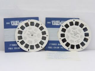 2 X Viewmaster Reels Isle Of Wight England 1090 1091
