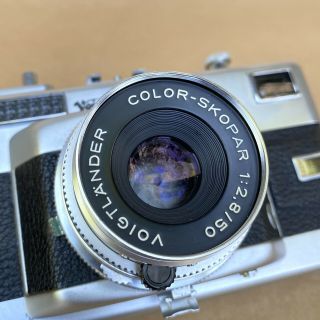 Voigtlander Vitessa T Vintage 35mm Rangefinder Film Camera W/ 50mm 1:2.  8, 2