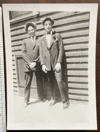 Dapper Young Men In Newsboy Hats Vintage Photo