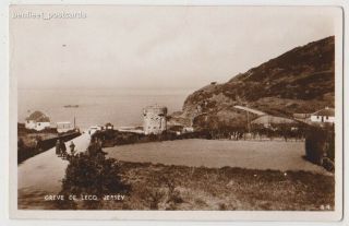 Early Postcard,  Jersey,  Greve De Leco,  Old Houses,  View,  Rp,