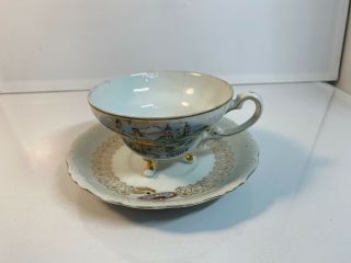 Rare - Vintage Souvenir Of Mexico - Tea Cup & Saucer Set
