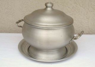 Vintage Aluminum Norleans Italy Lidded Soup Tureen