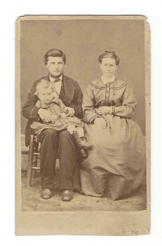 C.  1880 San Antonio,  Texas Family - Cdv By Prussian Immigrant Maximilian T Jesse,