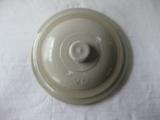 Antique Stoneware Salt Glaze 3 Gal Crock Lid