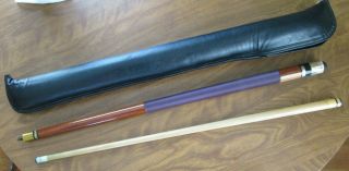 Vintage Viking Pool Cue Stick With Case