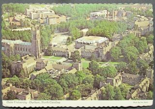 Duke University Durham North Carolina Vintage View Postcard Posted 1979