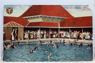 Illinois Il Chicago Douglas Park Bathers Postcard Old Vintage Card View Standard