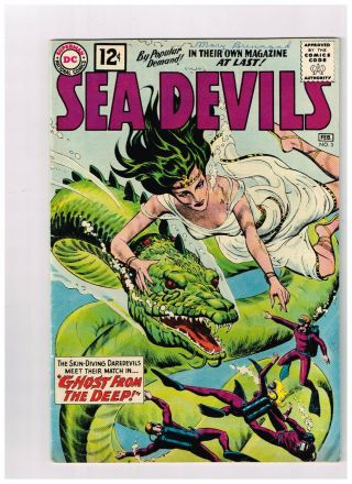 Sea Devils 3 Dc Comic Jan.  - Feb.  - 1962
