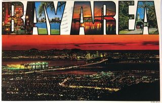 Vintage Postcard 1981,  San Francisco Bay Area B41m