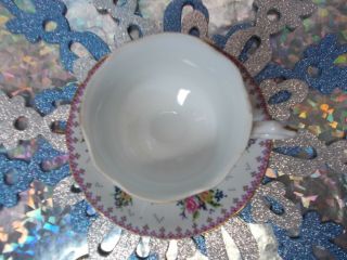 Vintage Enesco Tea Cup & Saucer Set Cross Stitch pattern 2