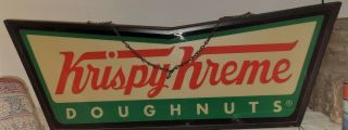 Vintage Krispy Kreme Doughnuts Sign 32.  5 " X 13 " X 6 "