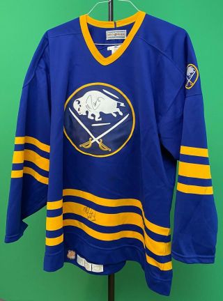 Vintage Buffalo Sabres Ccm Ultrafil Pro Weight Jersey Size 54 Autographed Rare