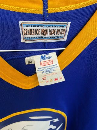 VINTAGE Buffalo Sabres CCM Ultrafil Pro Weight Jersey Size 54 Autographed RARE 3