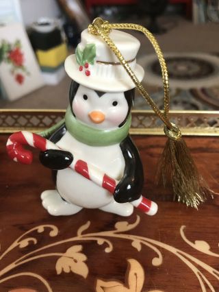 Lenox Verry Merry Porcelain Penguin Ornament 2015