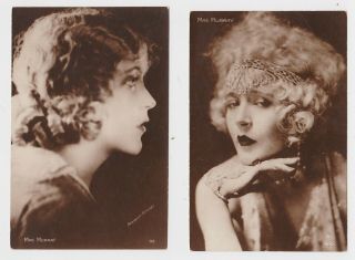 Two Old R P Cards Silent Film Star Mae Murray Cinemagazine Around 1935 Cinema