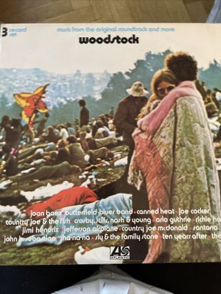 Woodstock 3 Record Set Vinyl Records