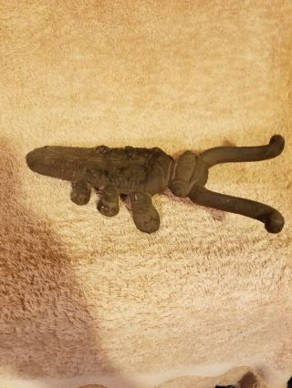 Antique Cast Iron Bug Beetle Figural Boot Jack Tool No.  93 Shoe Horn Bootjack