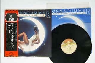 Donna Summer Four Seasons Of Love Casablanca Vip - 6366 Japan Obi Poster Vinyl Lp