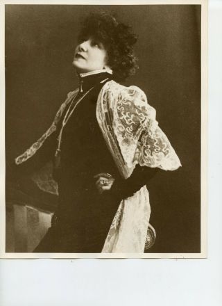 8 X 10 Photo Legendary French Stage Actress Sarah Bernhardt