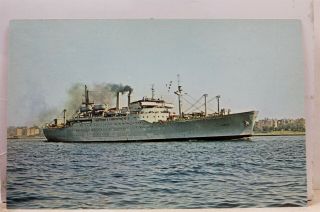 Military Us Navy United States Naval Ship Upshur T - Ap 198 Postcard Old Vintage